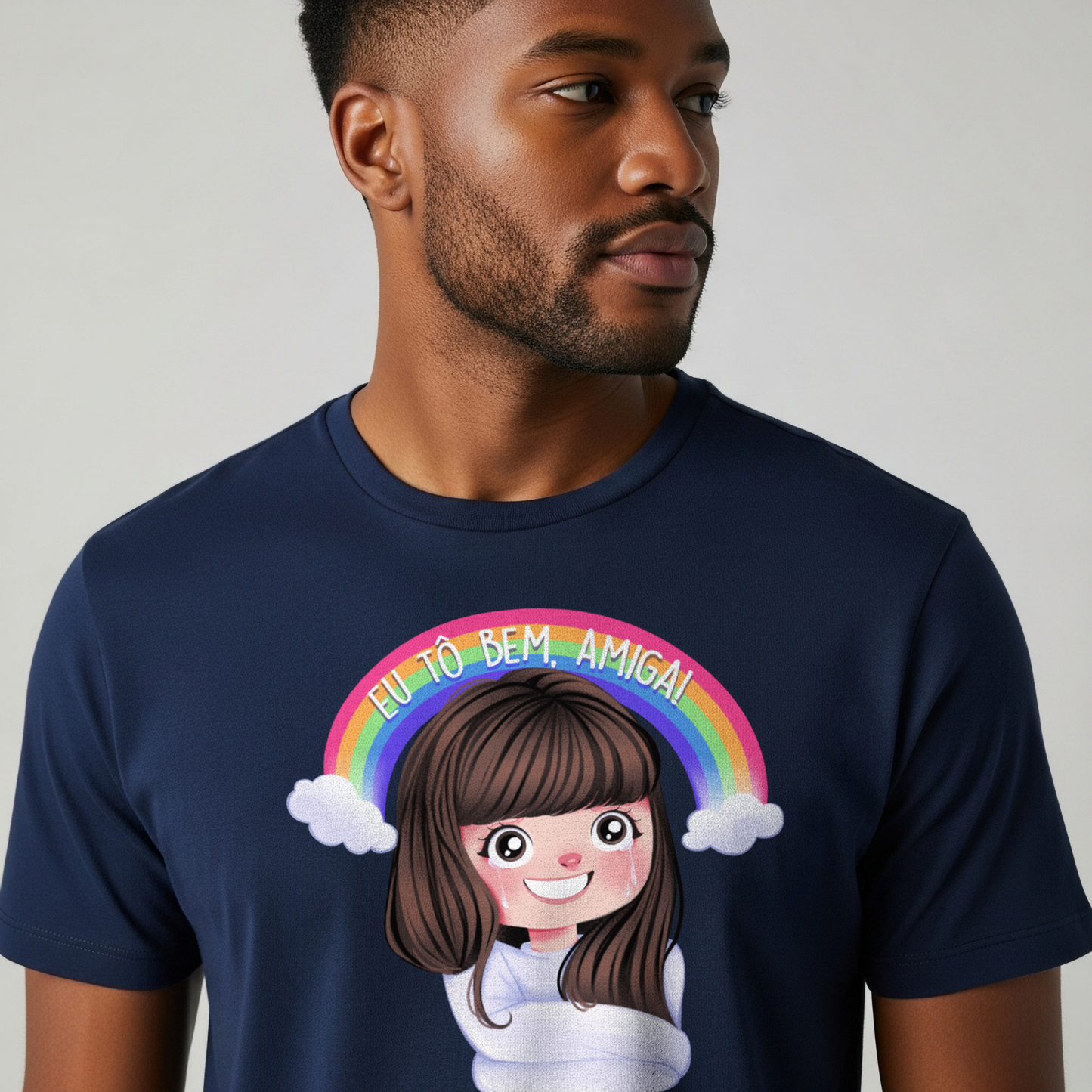 Camiseta "Eu Tô Bem, Amiga!"