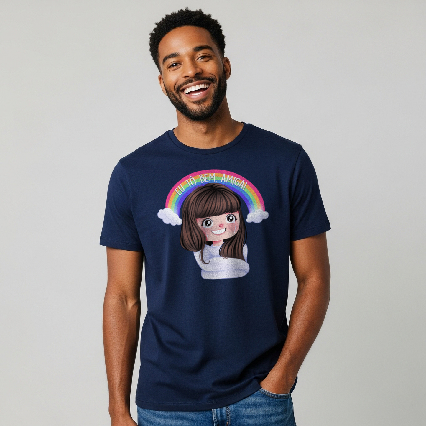 Camiseta "Eu Tô Bem, Amiga!"