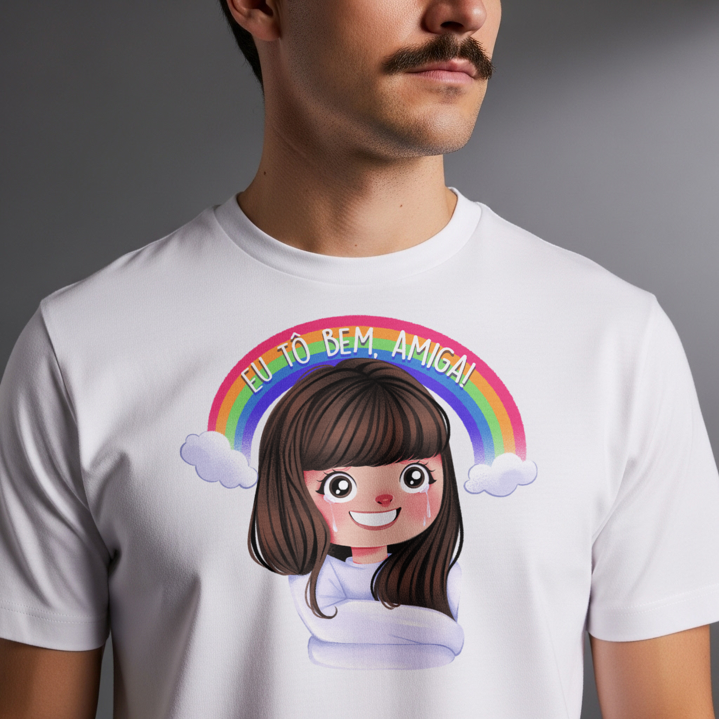 Camiseta "Eu Tô Bem, Amiga!"