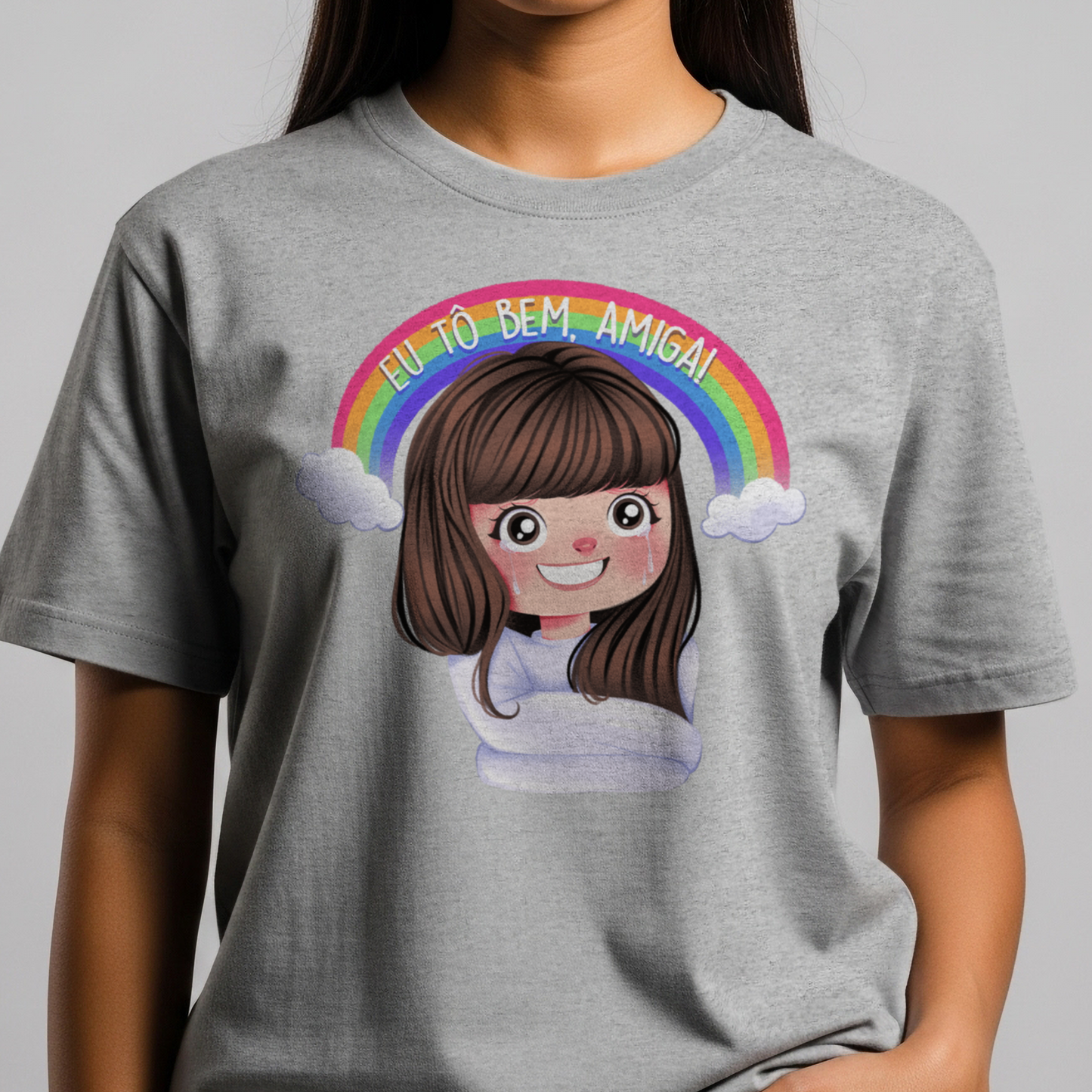 Camiseta "Eu Tô Bem, Amiga!"