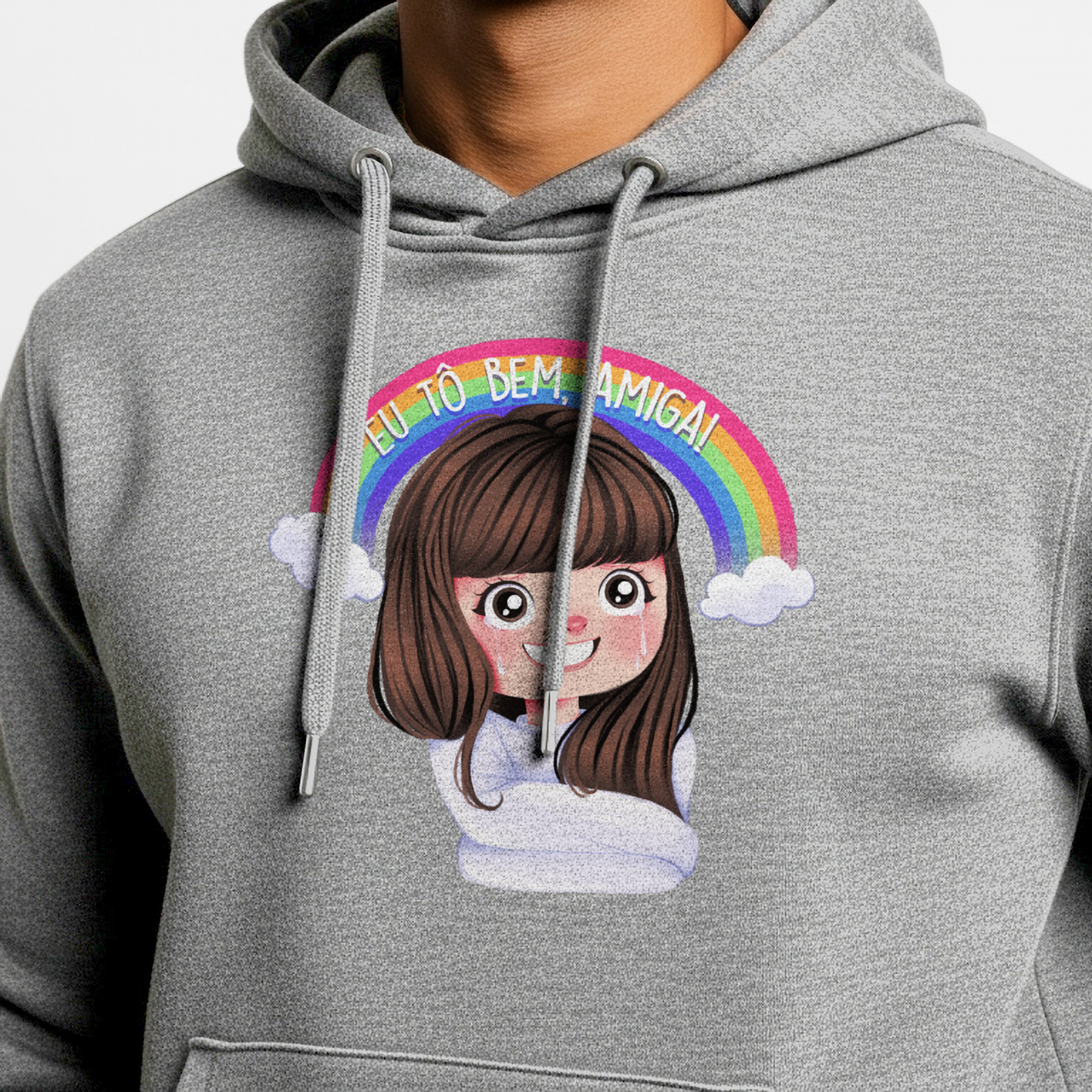 Moletom Canguru "Eu Tô Bem, Amiga!"