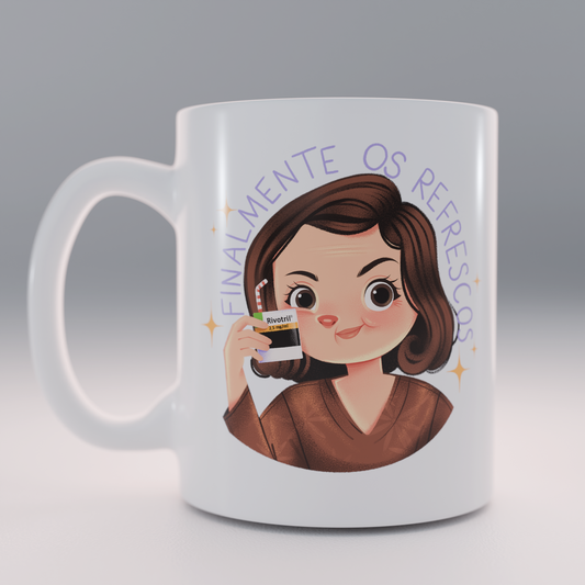 Caneca "Finalmente os Refrescos"