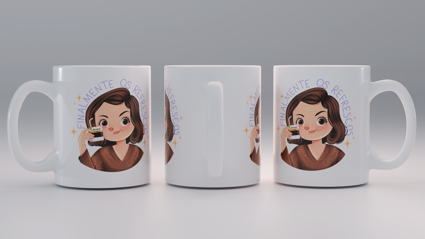 Caneca "Finalmente os Refrescos"