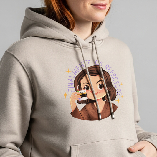 Moletom Canguru "Finalmente os Refrescos"