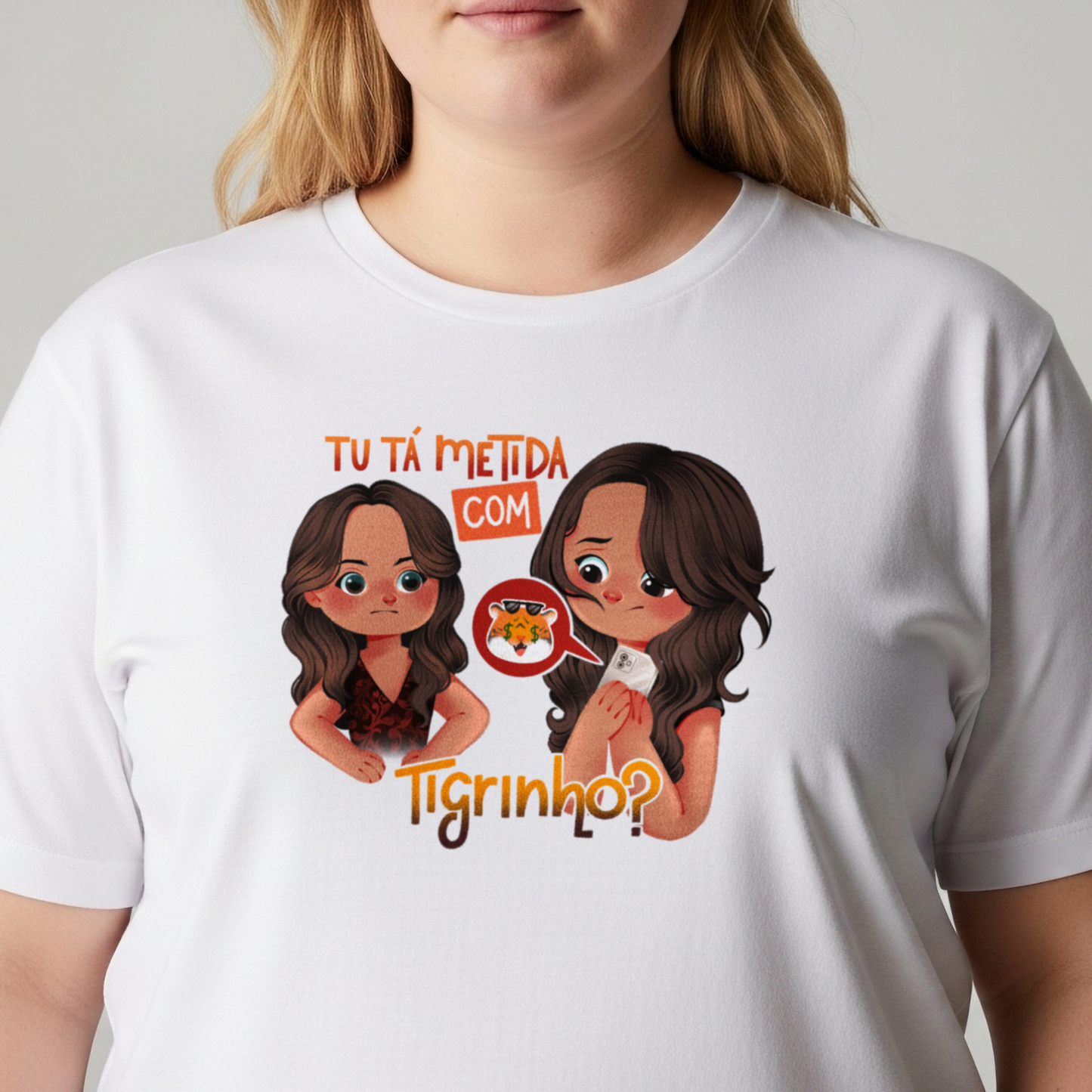 Camiseta Plus Size "Tigrinho"