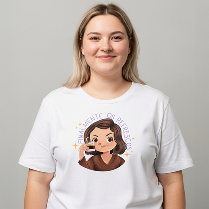 Camiseta Plus Size "Finalmente os Refrescos"