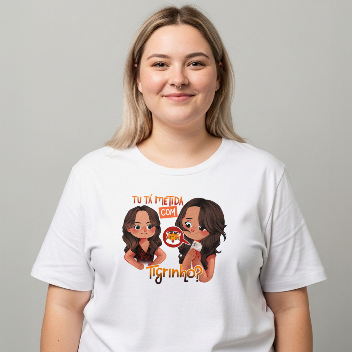 Camiseta Plus Size "Tigrinho"