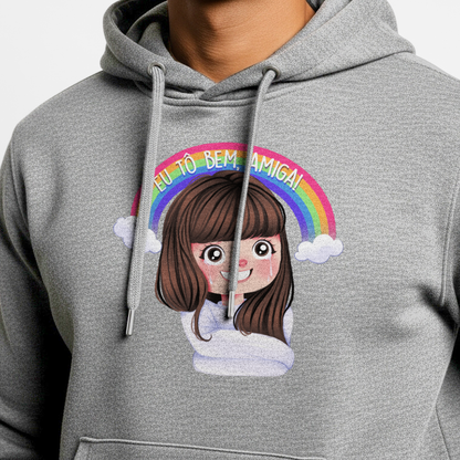 Moletom Canguru "Eu Tô Bem, Amiga!"
