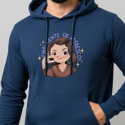 Moletom Canguru "Finalmente os Refrescos"