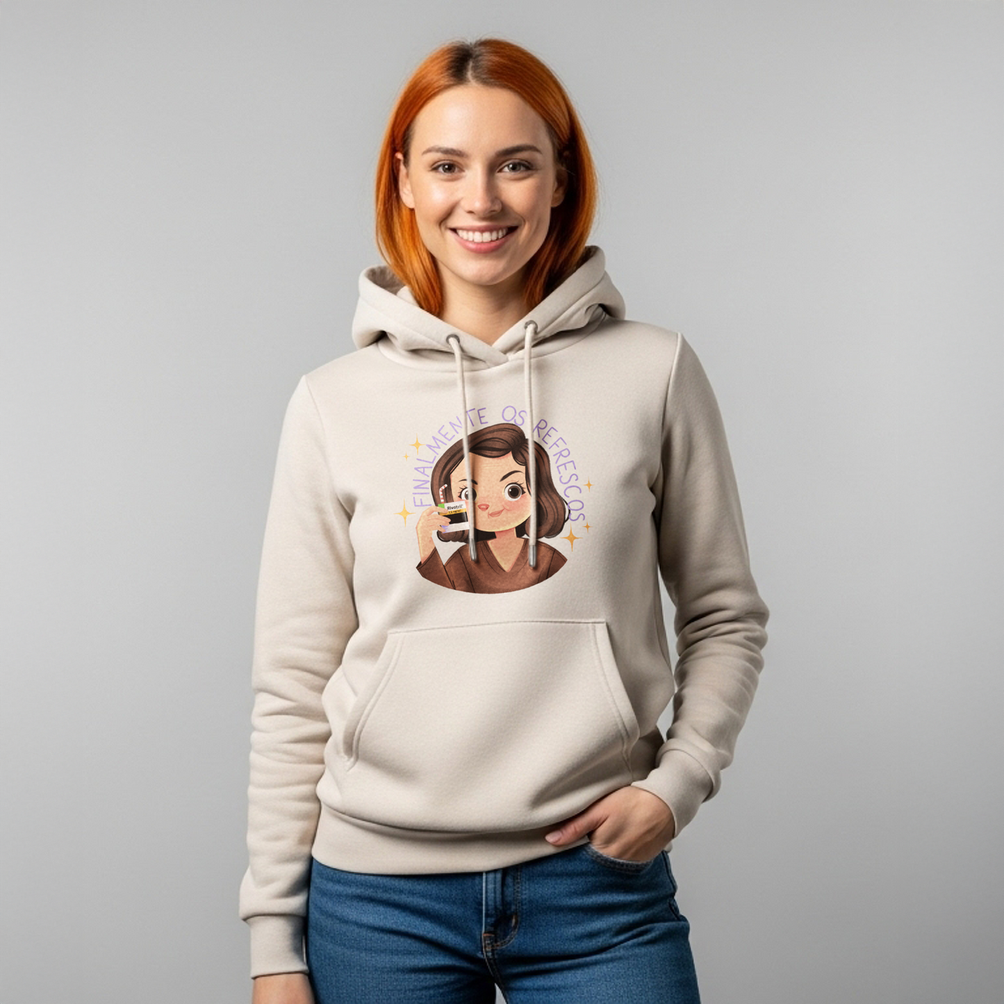 Moletom Canguru "Finalmente os Refrescos"