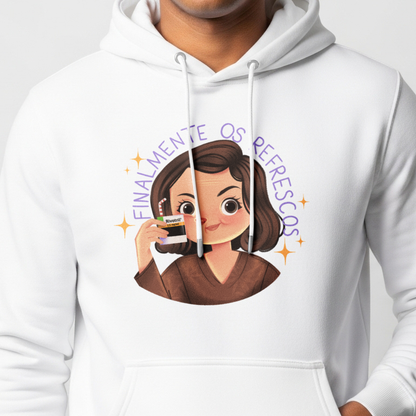 Moletom Canguru "Finalmente os Refrescos"