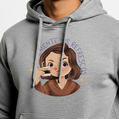 Moletom Canguru "Finalmente os Refrescos"