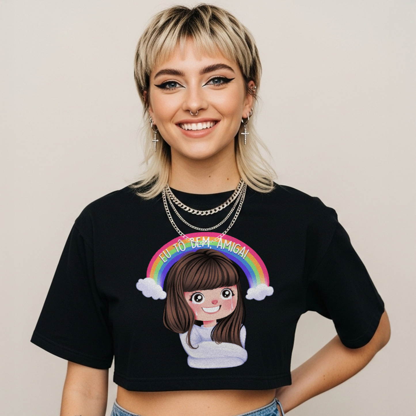 Cropped "Eu Tô Bem, Amiga!"