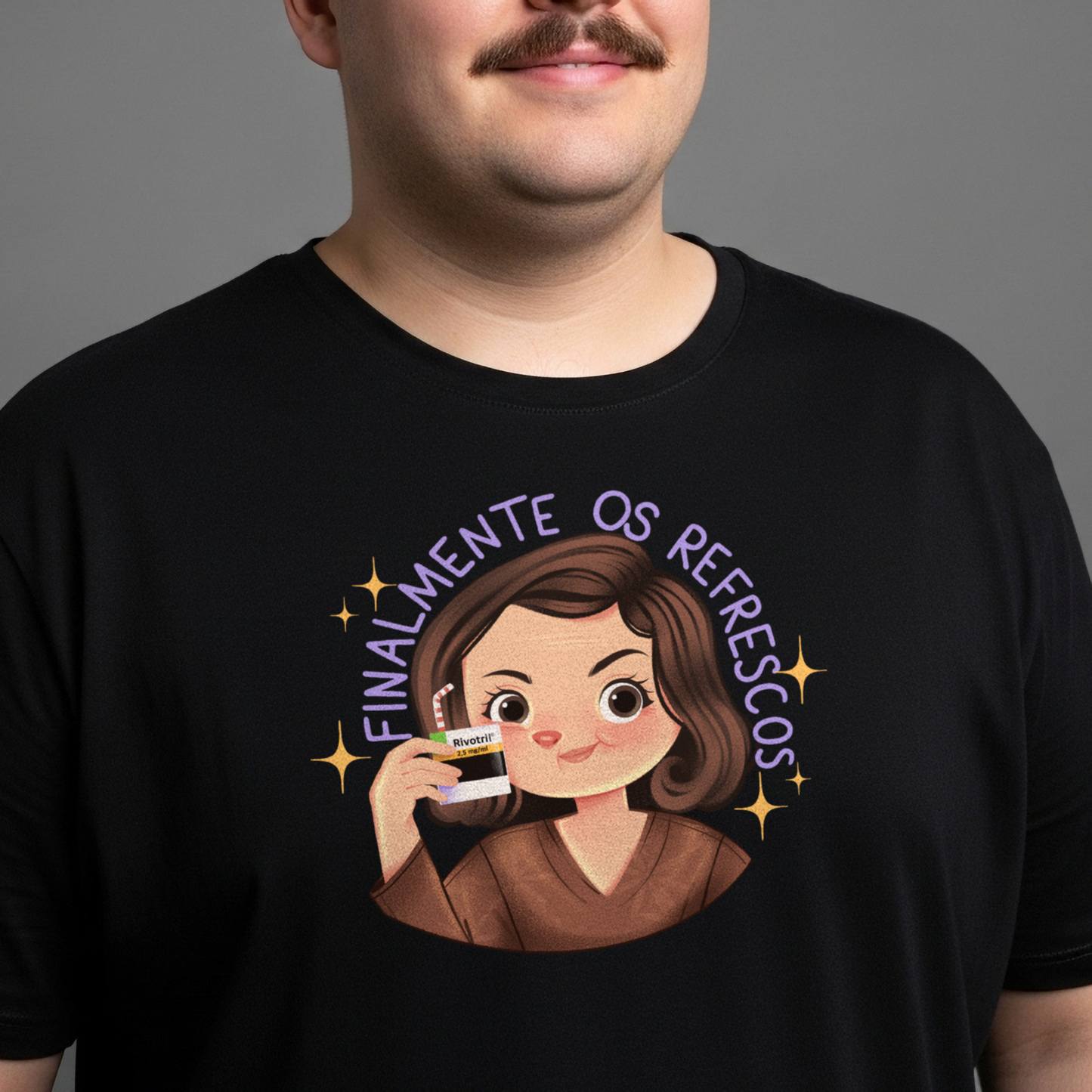 Camiseta Plus Size "Finalmente os Refrescos"