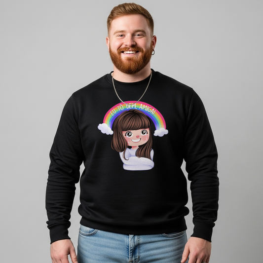 Moletom Fechado "Eu Tô Bem, Amiga!"