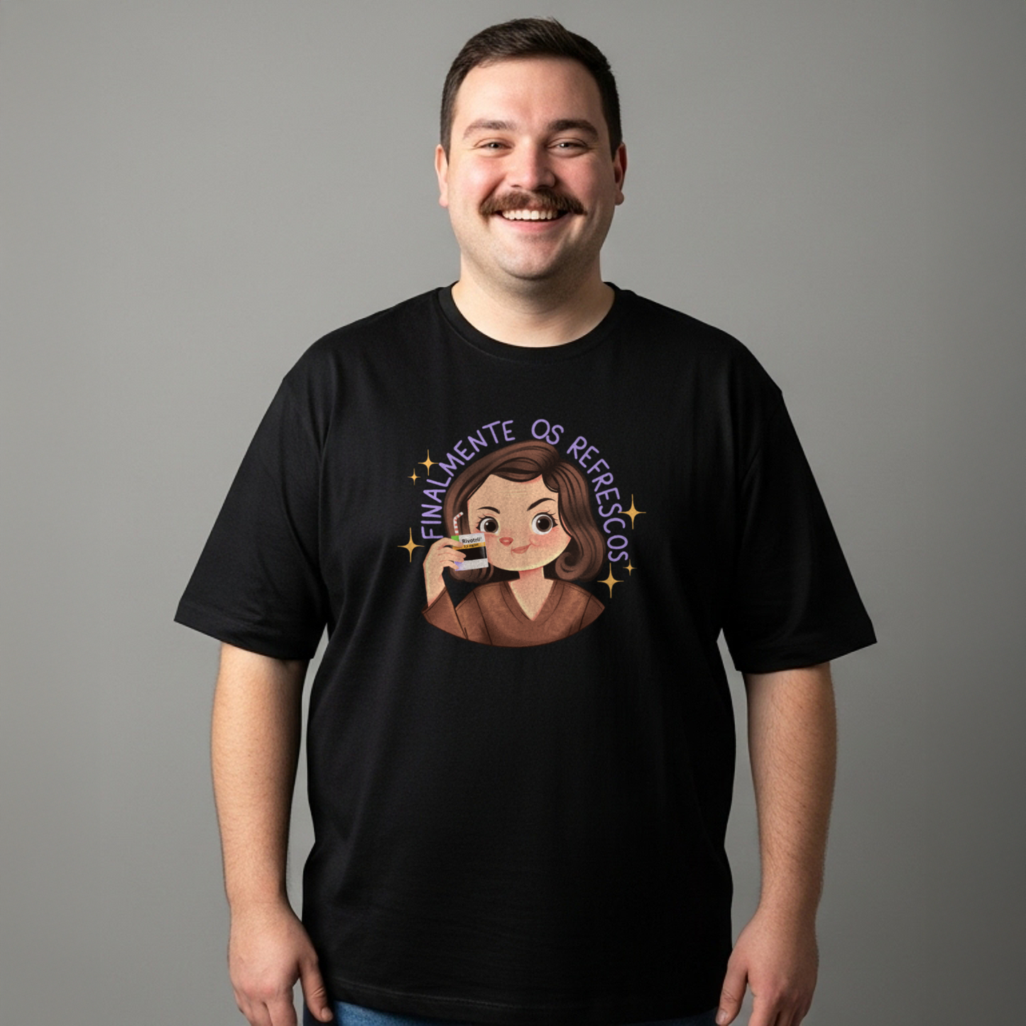 Camiseta Plus Size "Finalmente os Refrescos"